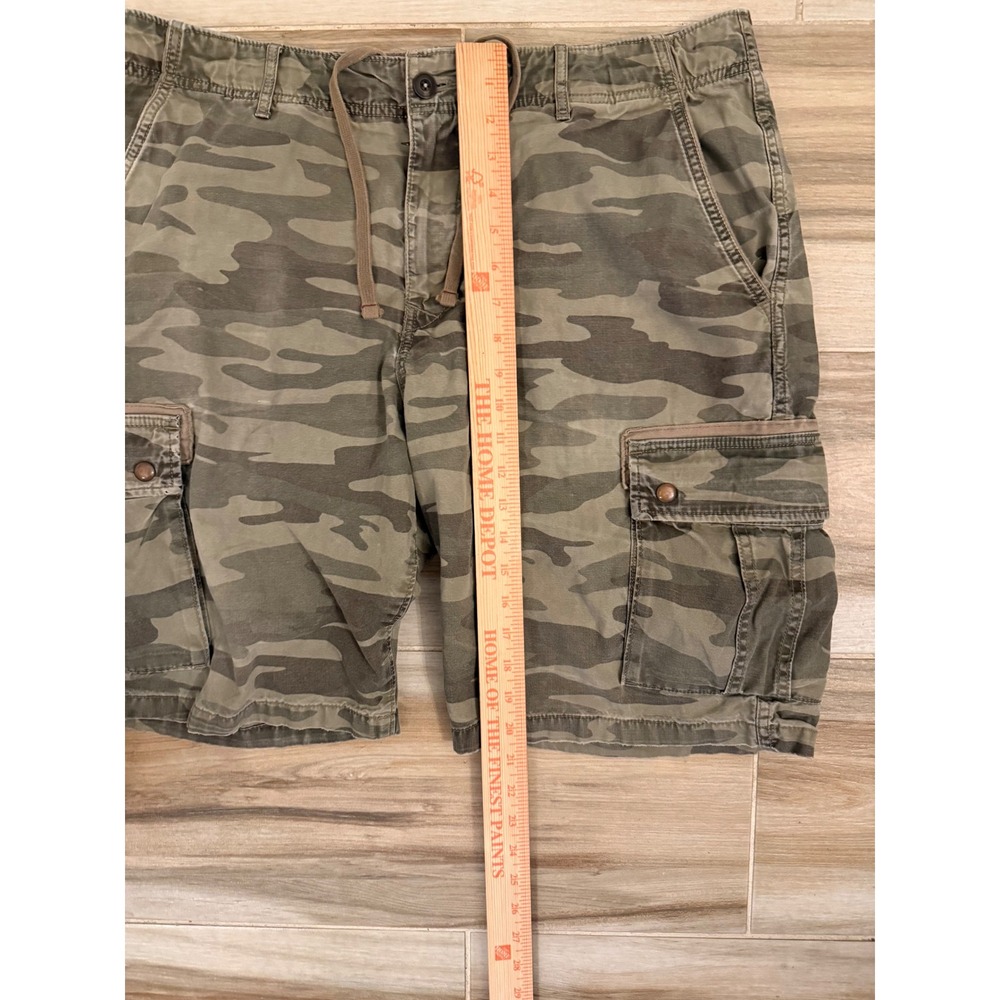 Lucky Brand Mens Camo Cargo Shorts Type L-54C Camouflage Size 36 Drawstring - Picture 5 of 5